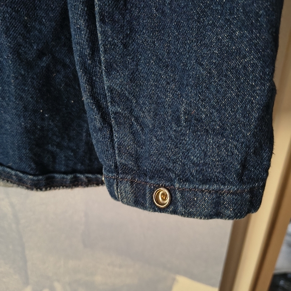 Vintage J. B. GOODHUE Blue Denim Utility Jacket L - Picture 4 of 6